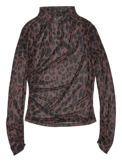 Bimba y Lola blusa manga larga con estampado de leopardo