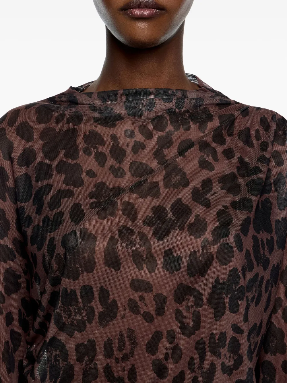 Bimba y Lola Blouse met luipaardprint Bruin