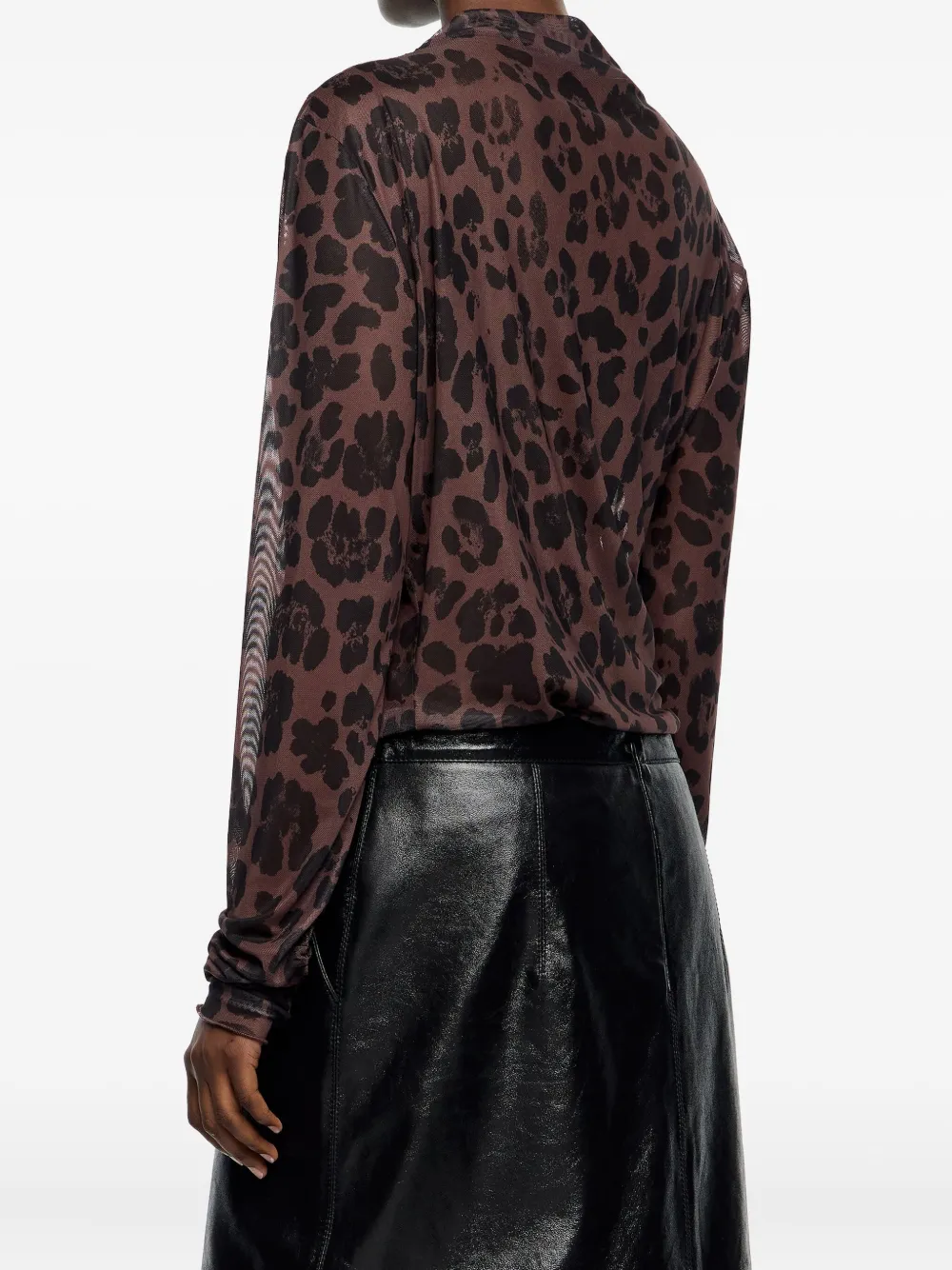 Bimba y Lola Blouse met luipaardprint Bruin
