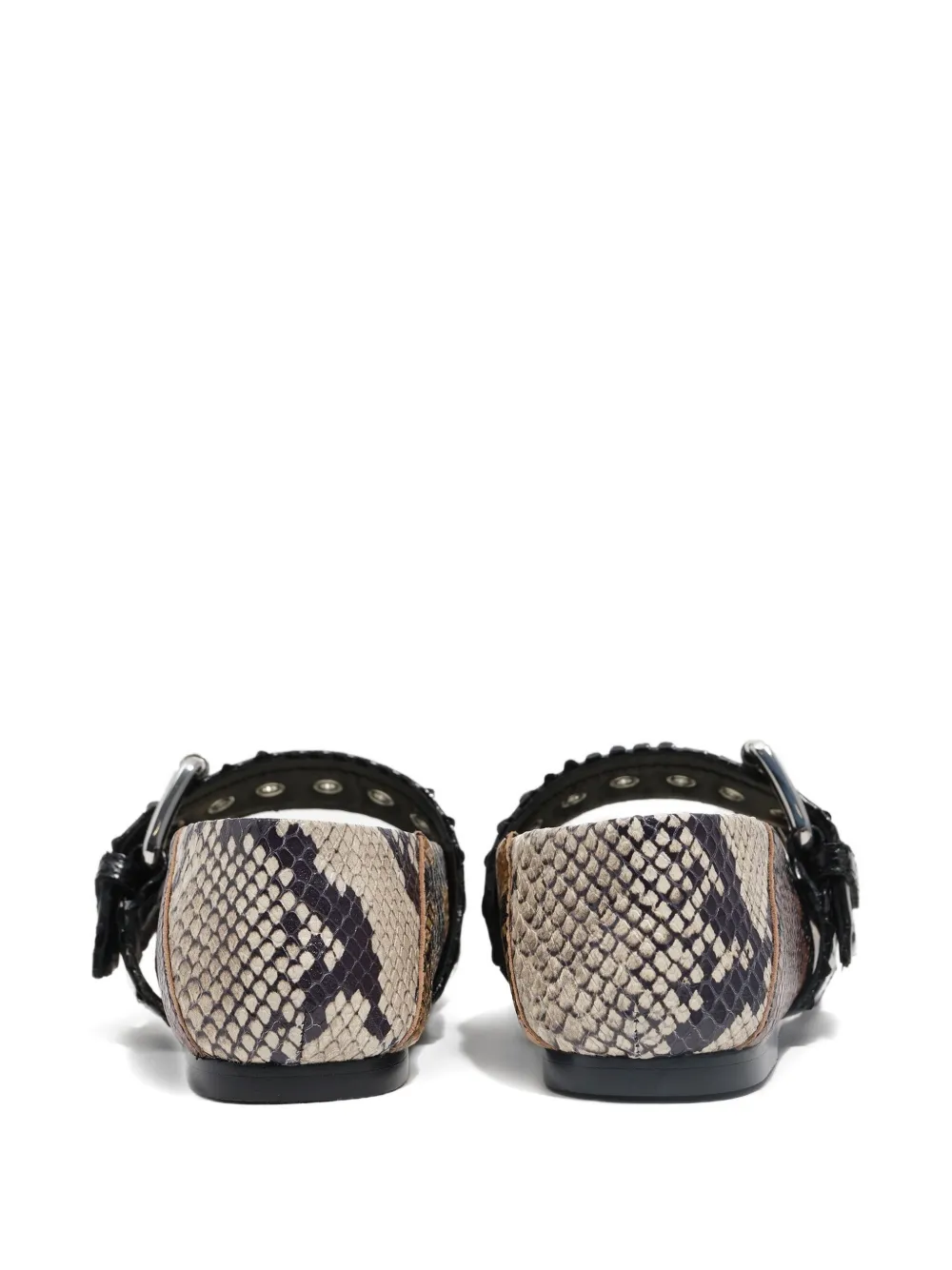 Bimba Y Lola Buckle-detail Ballet Flats In Brown