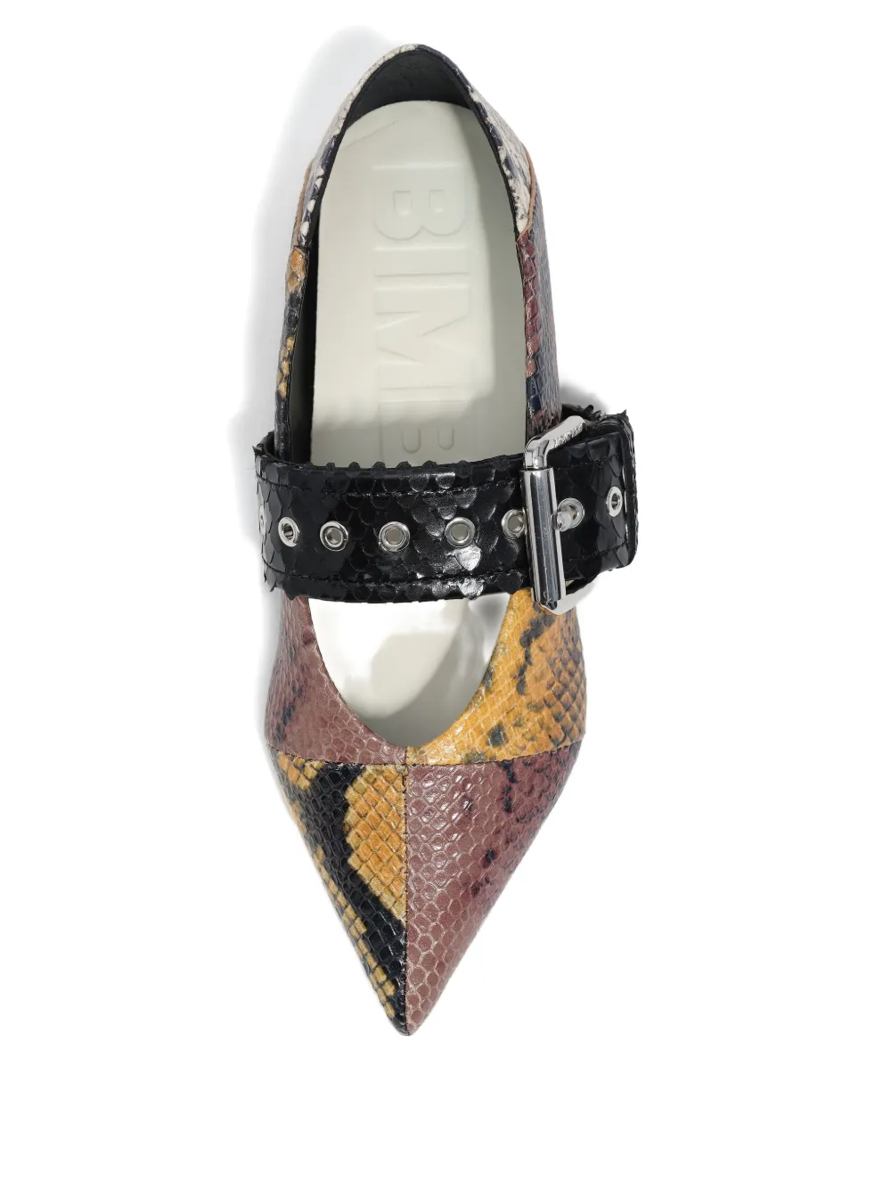 Bimba Y Lola Buckle-detail Ballet Flats In Brown