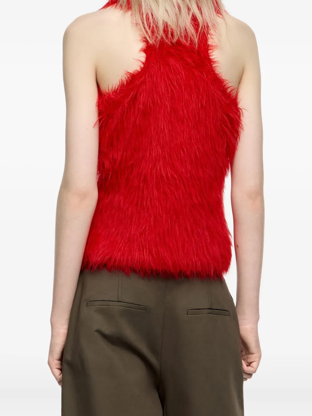 Bimba y Lola Top met diepe ronde hals Rood