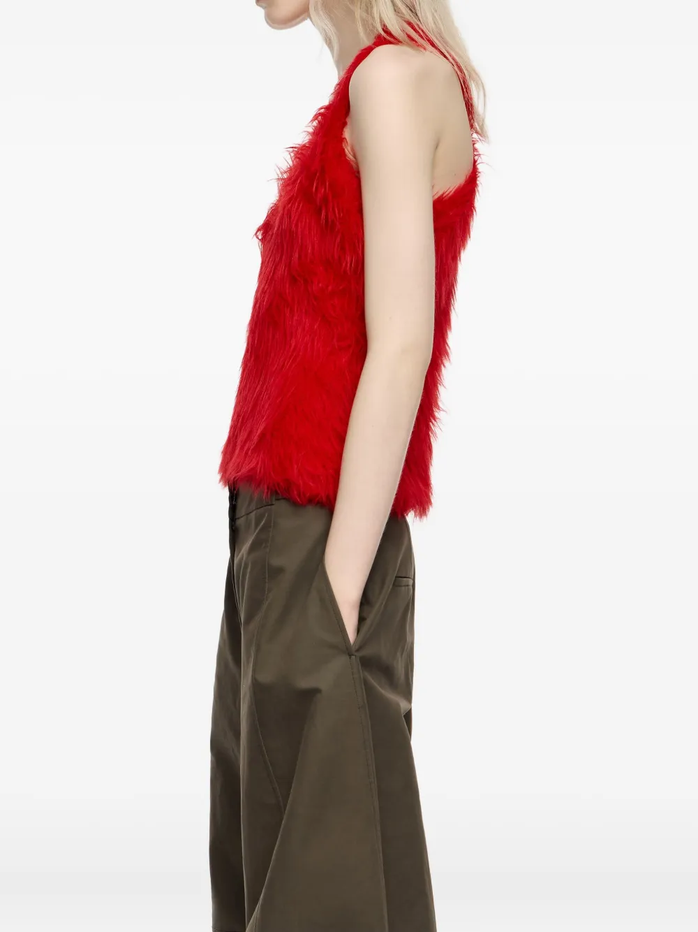 Bimba y Lola Top met diepe ronde hals Rood