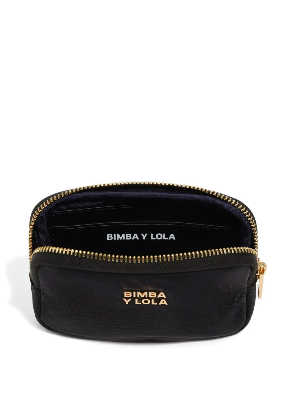 Bimba Y Lola Logo-lettering Wallet In Black