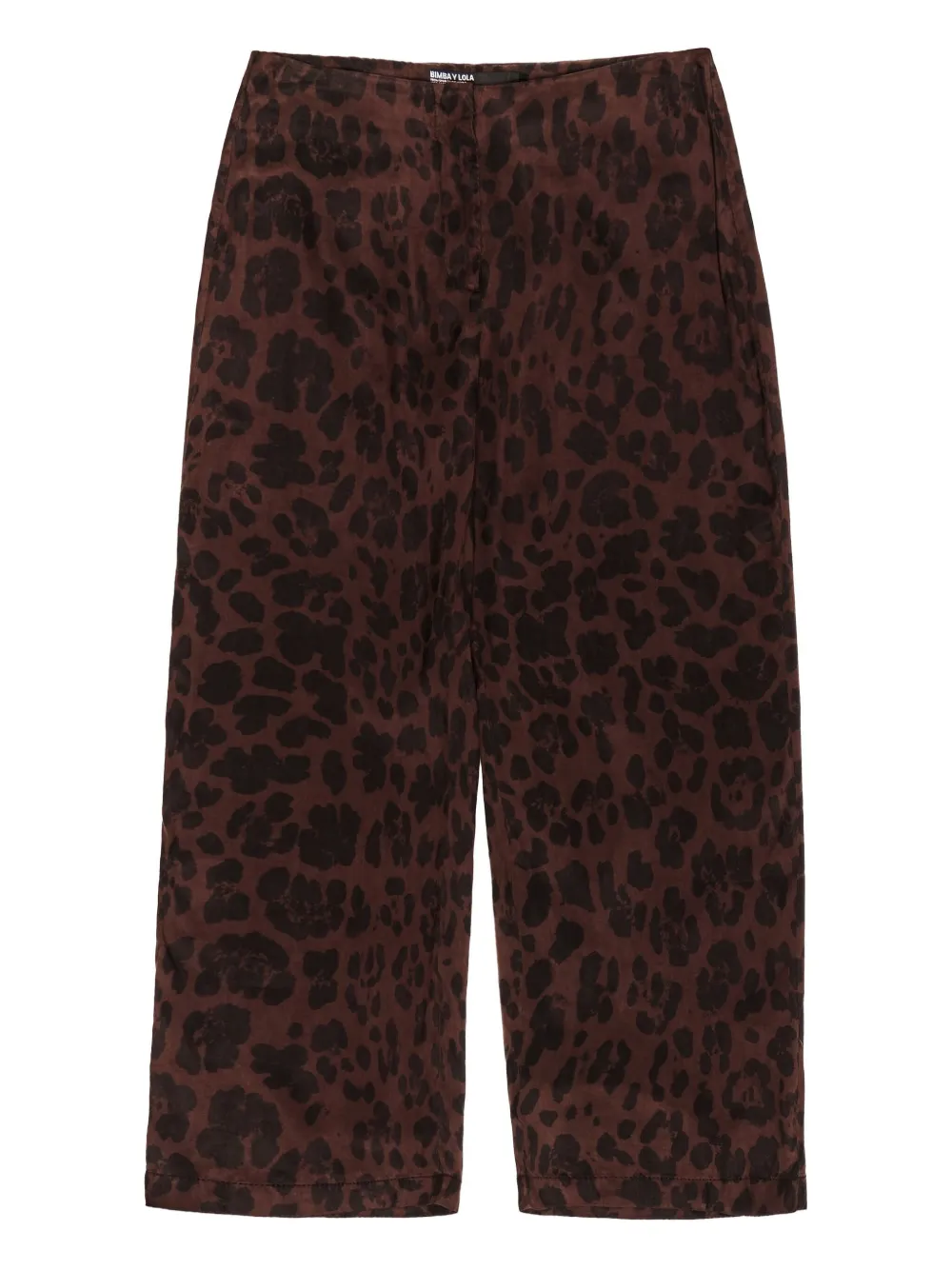 Bimba Y Lola Leopard-print Trousers In Brown