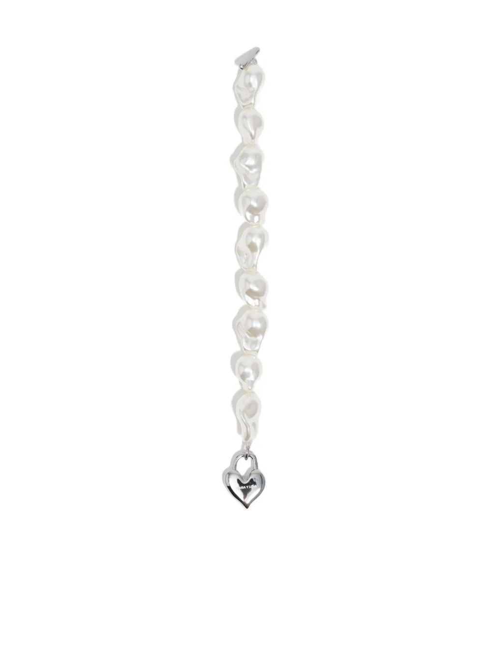 Bimba Y Lola Heart-charm Bracelet In White