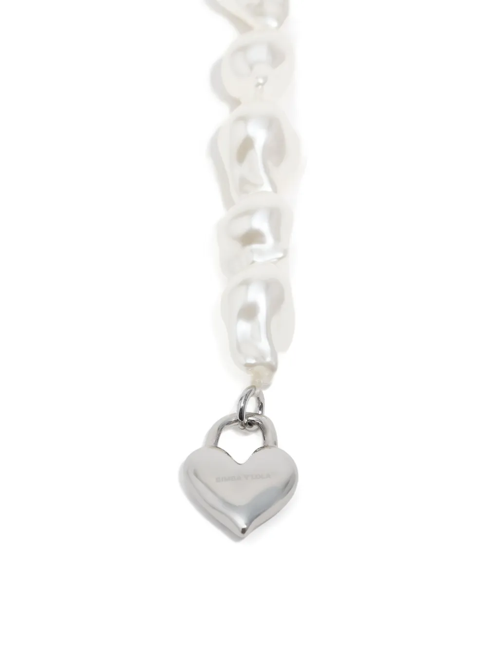 Bimba Y Lola Heart-charm Bracelet In White