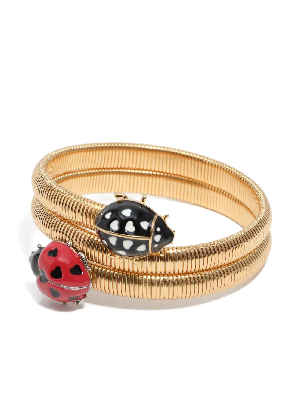 Bimba Y Lola Ladybug Coil Bracelet In Gold
