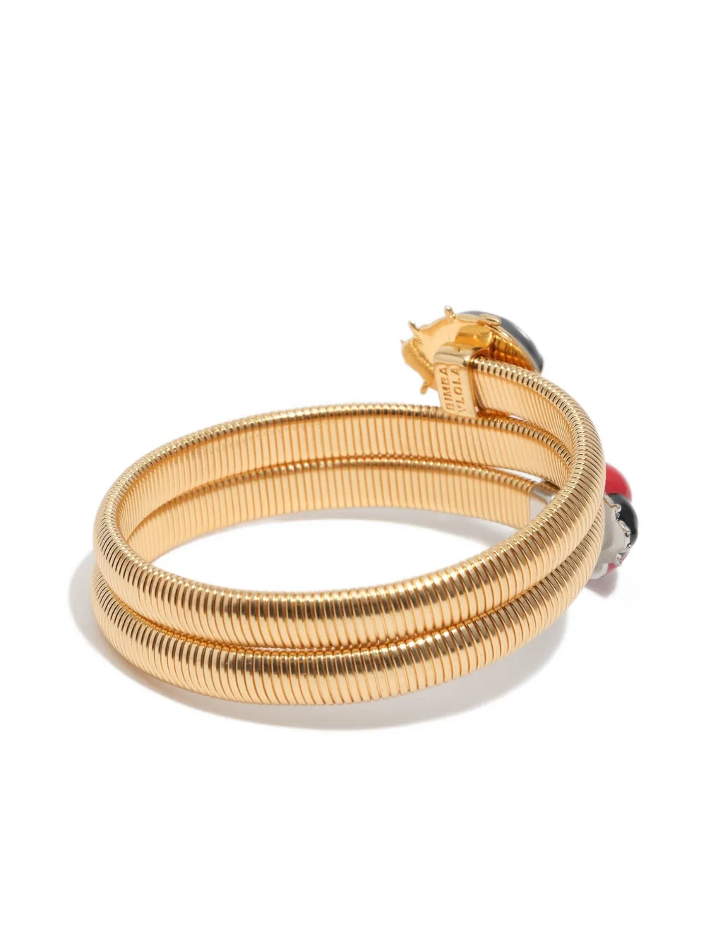 Bimba Y Lola Ladybug Coil Bracelet In Gold