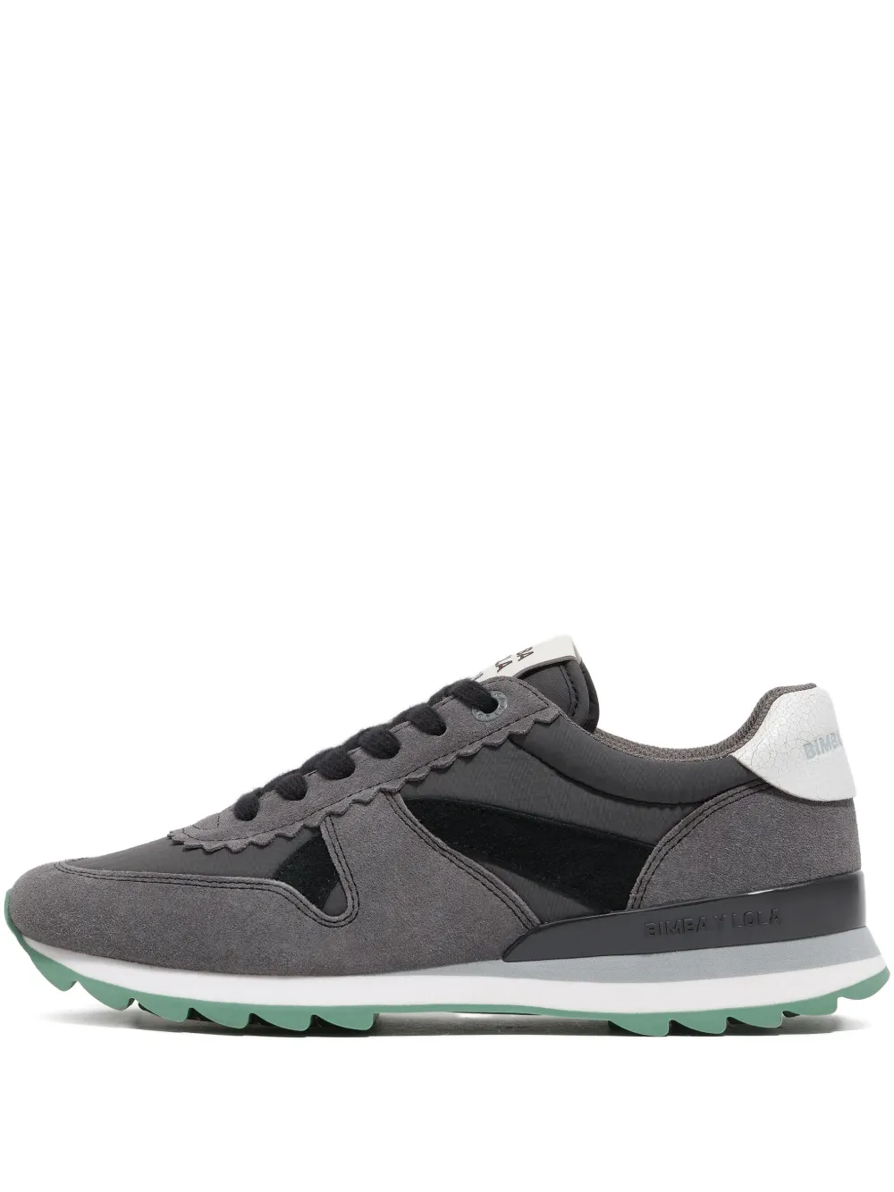 Bimba Y Lola Scalloped Panel Sneakers In Gray
