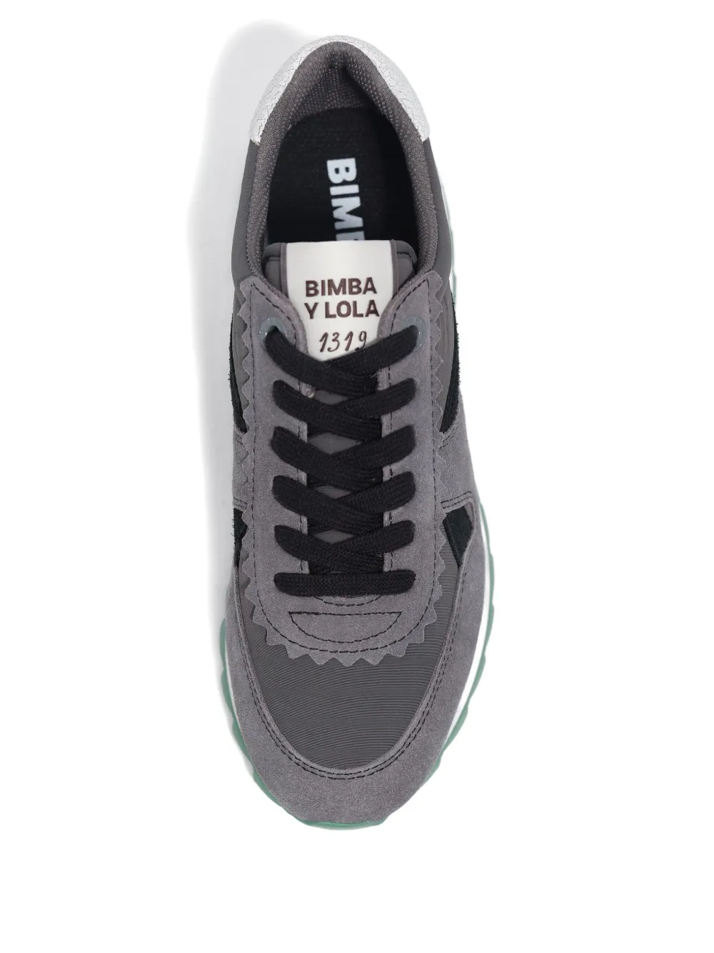 Bimba Y Lola Scalloped Panel Sneakers In Gray