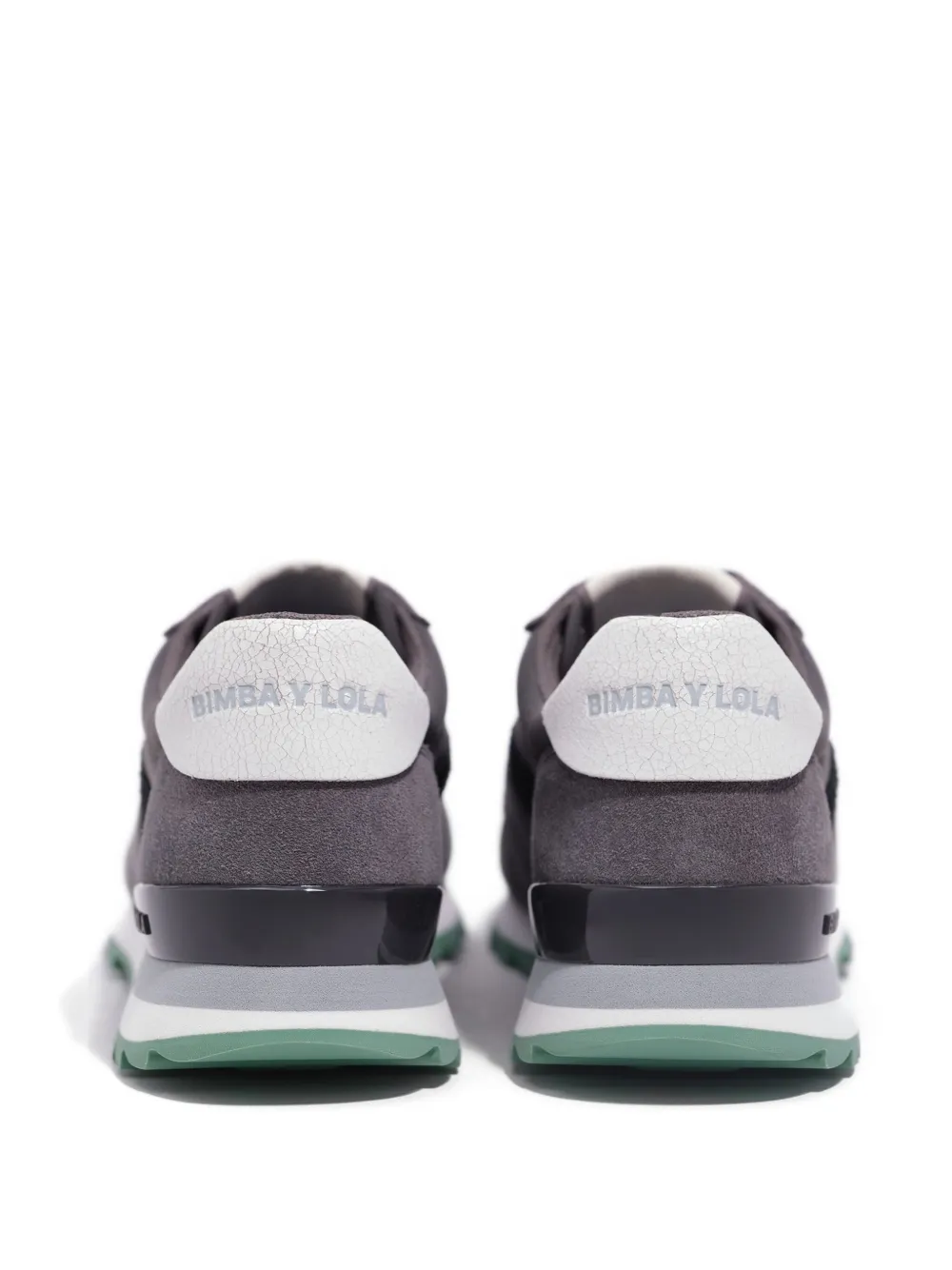 Bimba Y Lola Scalloped Panel Sneakers In Gray