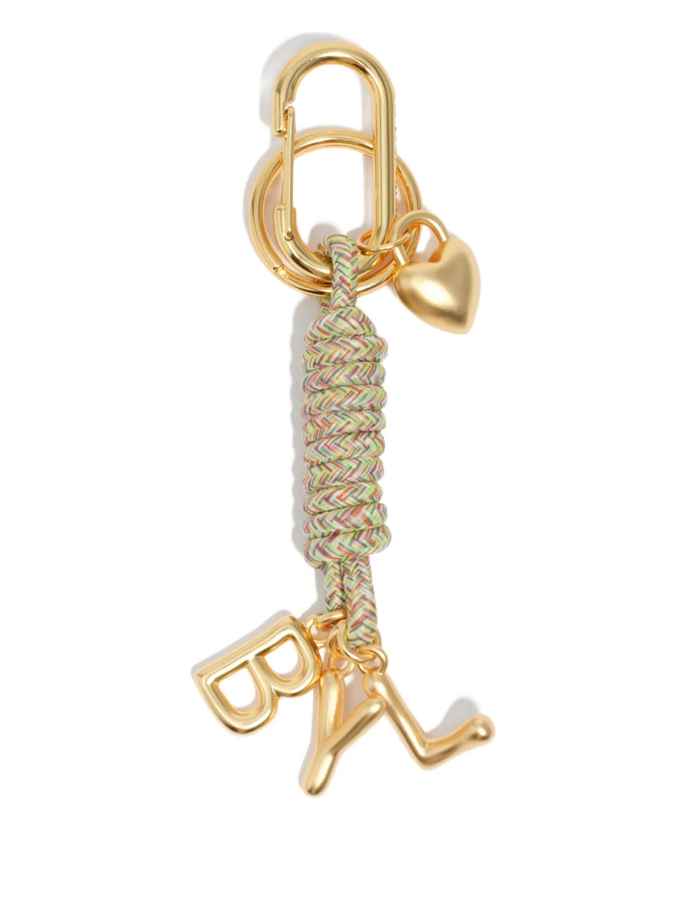 Bimba Y Lola Heart-charm Keyring In Gold
