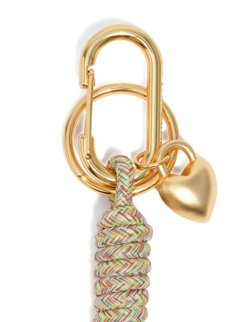 Bimba Y Lola Heart-charm Keyring In Gold