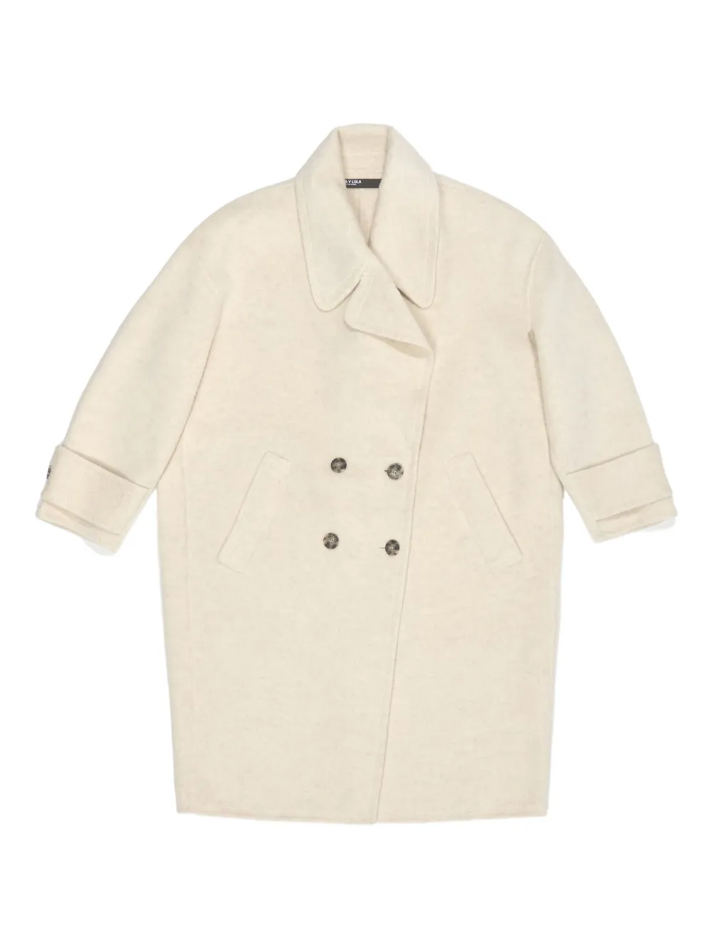 Bimba y Lola button double-breasted coat | Neutrals | Image 1