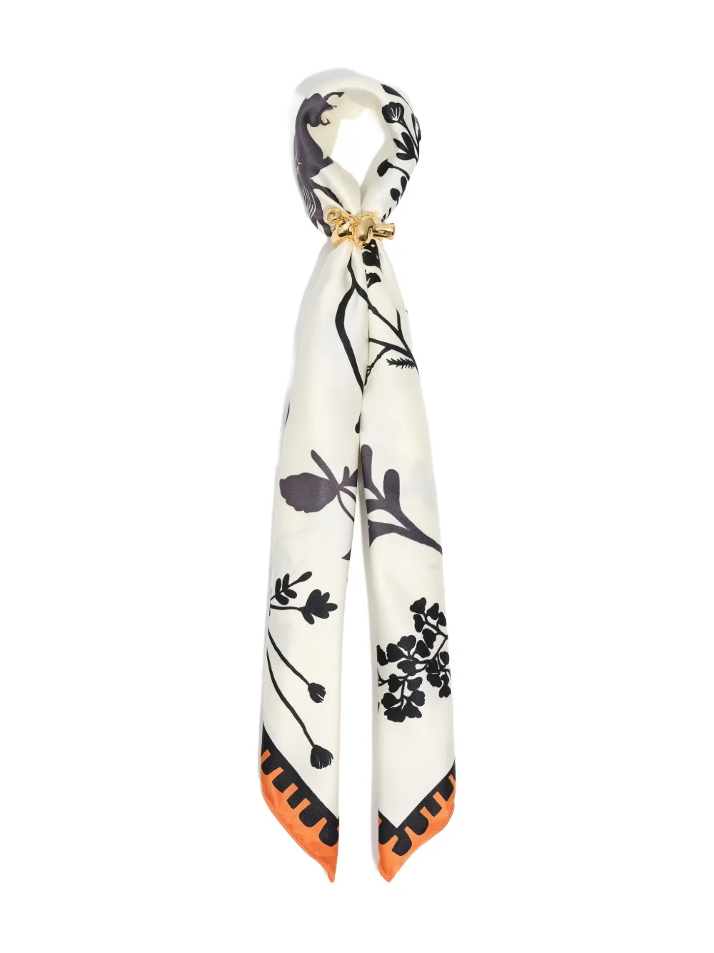 Bimba Y Lola Floral Scarf In White