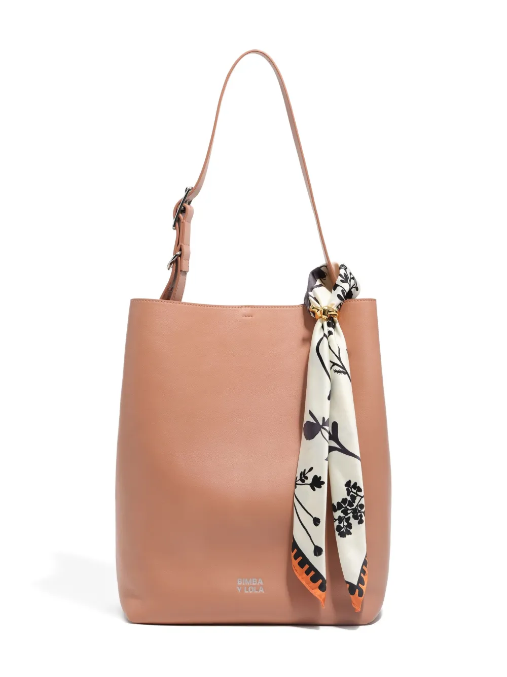 Bimba Y Lola Floral Scarf In White