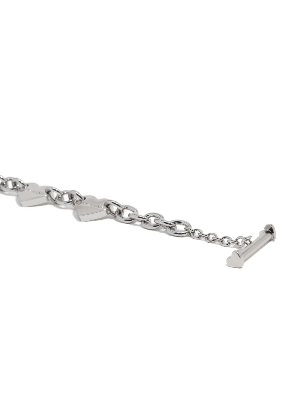 Bimba Y Lola Heart-charm Chain Necklace In Metallic
