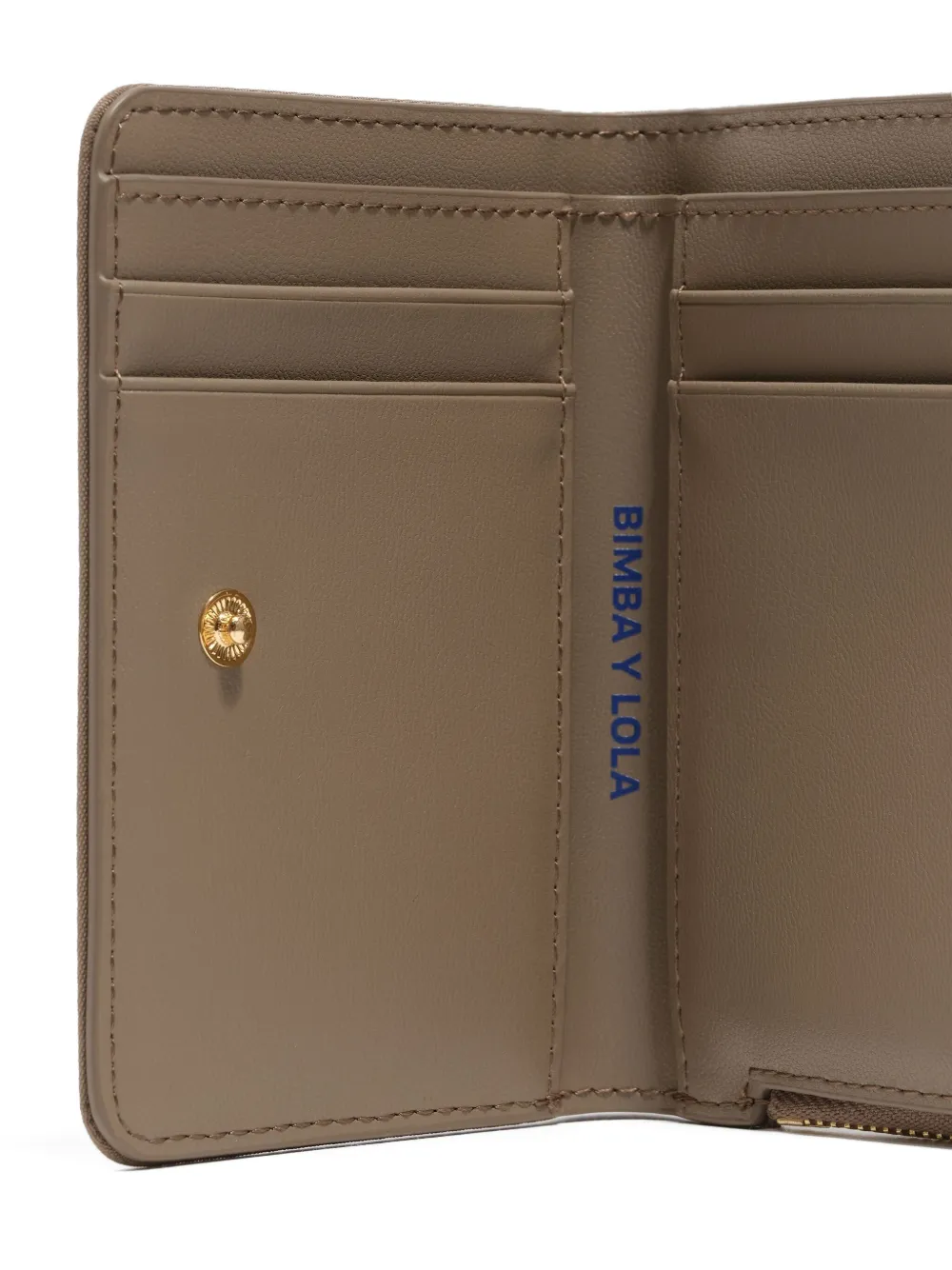 Bimba Y Lola Logo Zip Wallet In Brown