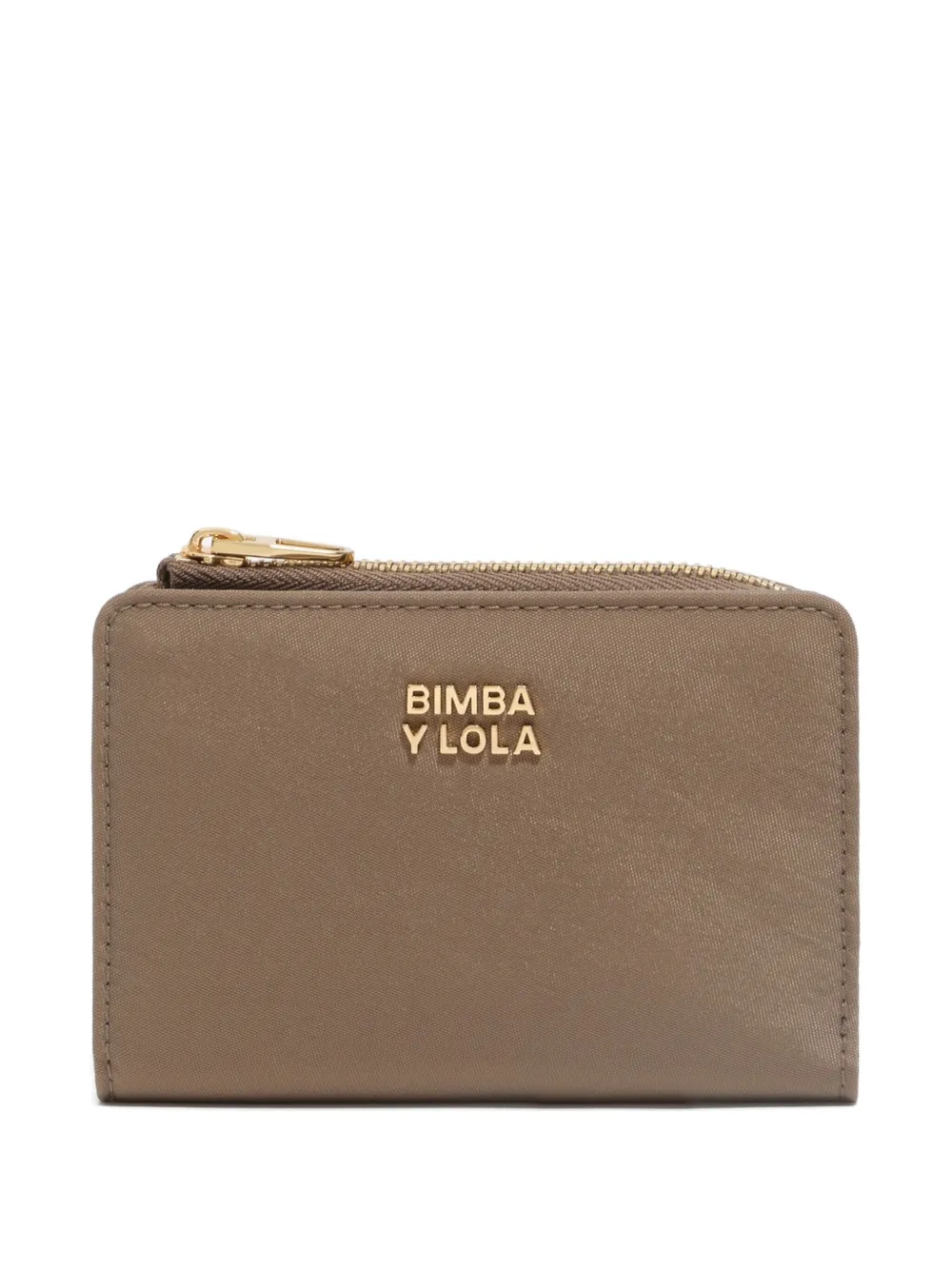Bimba Y Lola Logo Zip Wallet In Brown