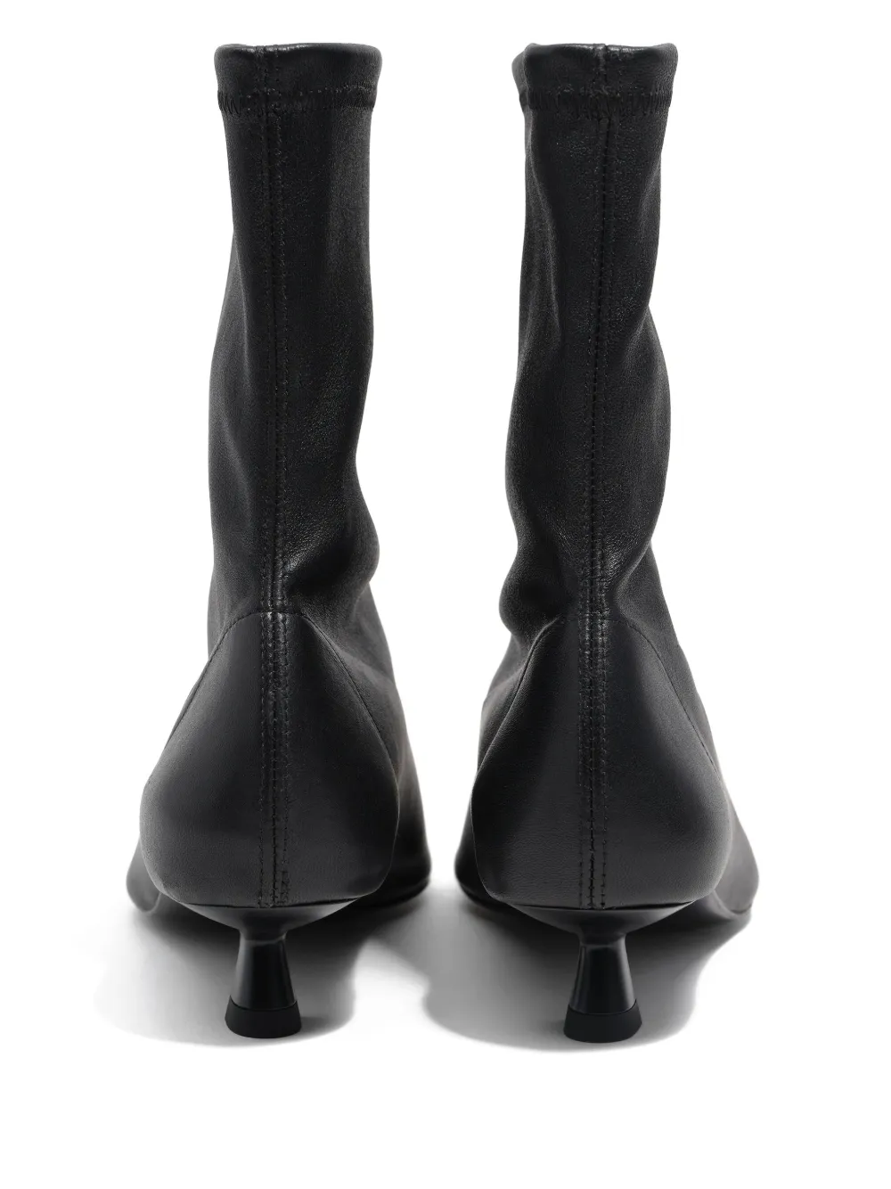 Bimba Y Lola 35mm Pointed Leather Boots In Black