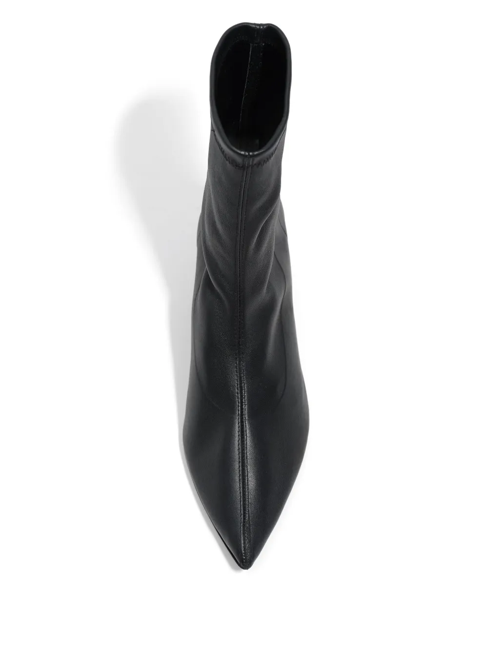 Bimba Y Lola 35mm Pointed Leather Boots In Black