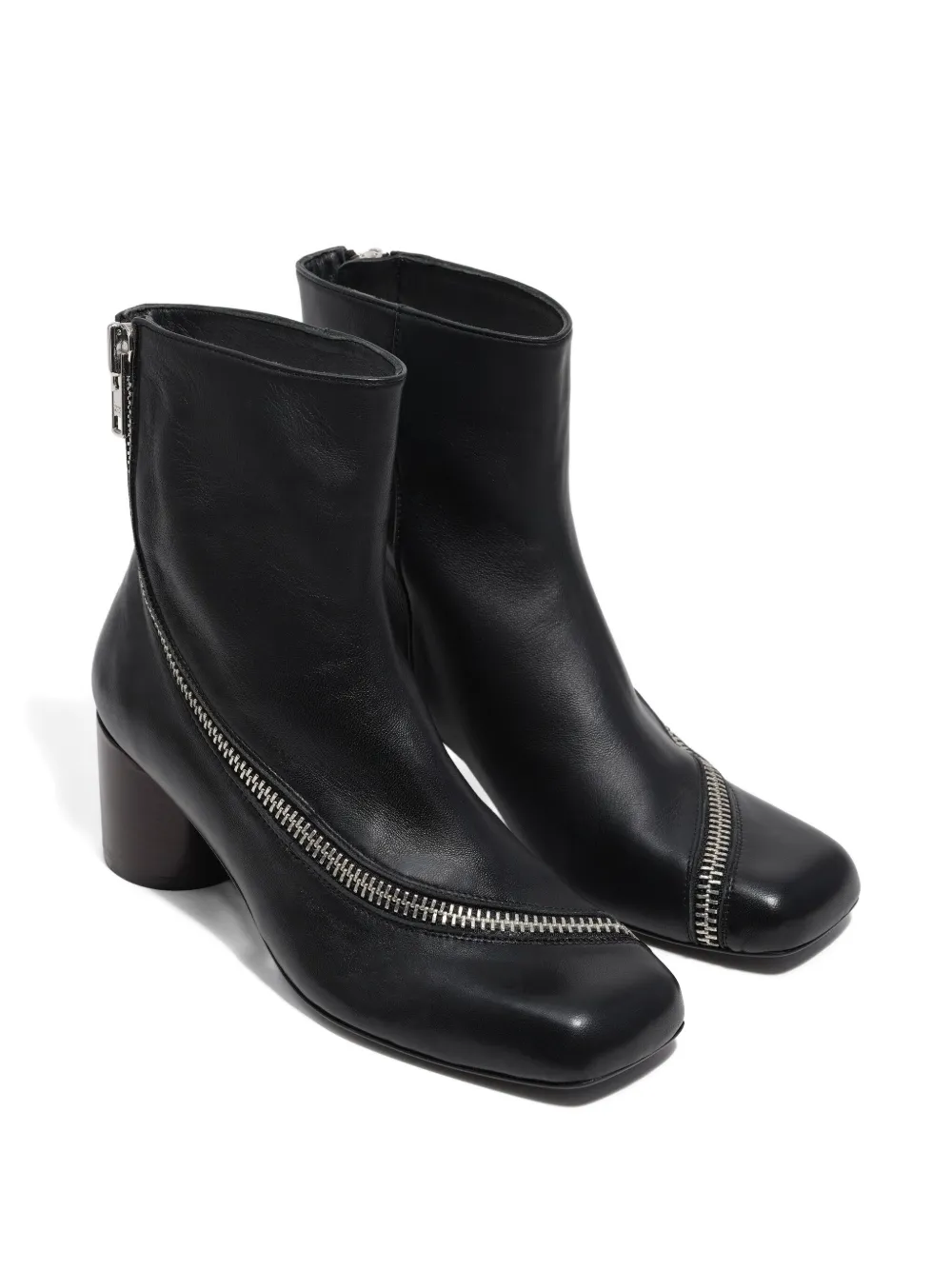 Bimba Y Lola 55m Zip-detail Boots In Black