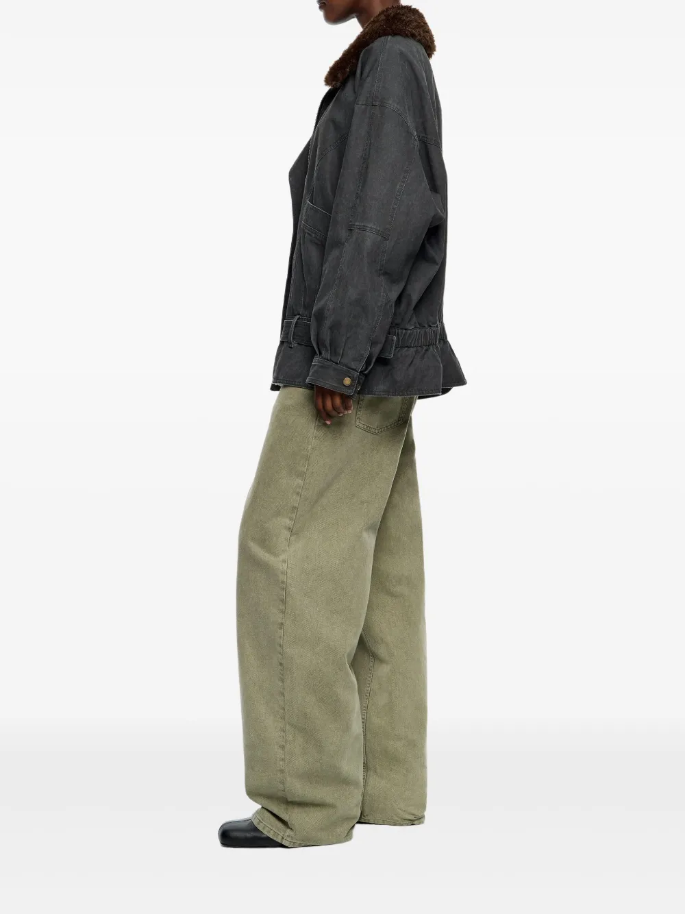 Bimba Y Lola Zip Jacket In Gray