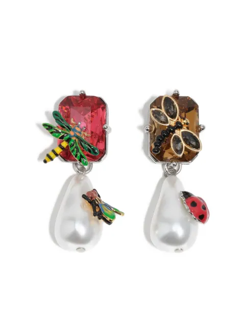 Bimba y Lola aretes con detalle de insecto