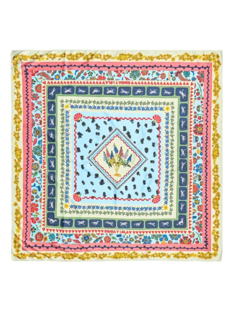 Bimba y Lola floral-print scarf