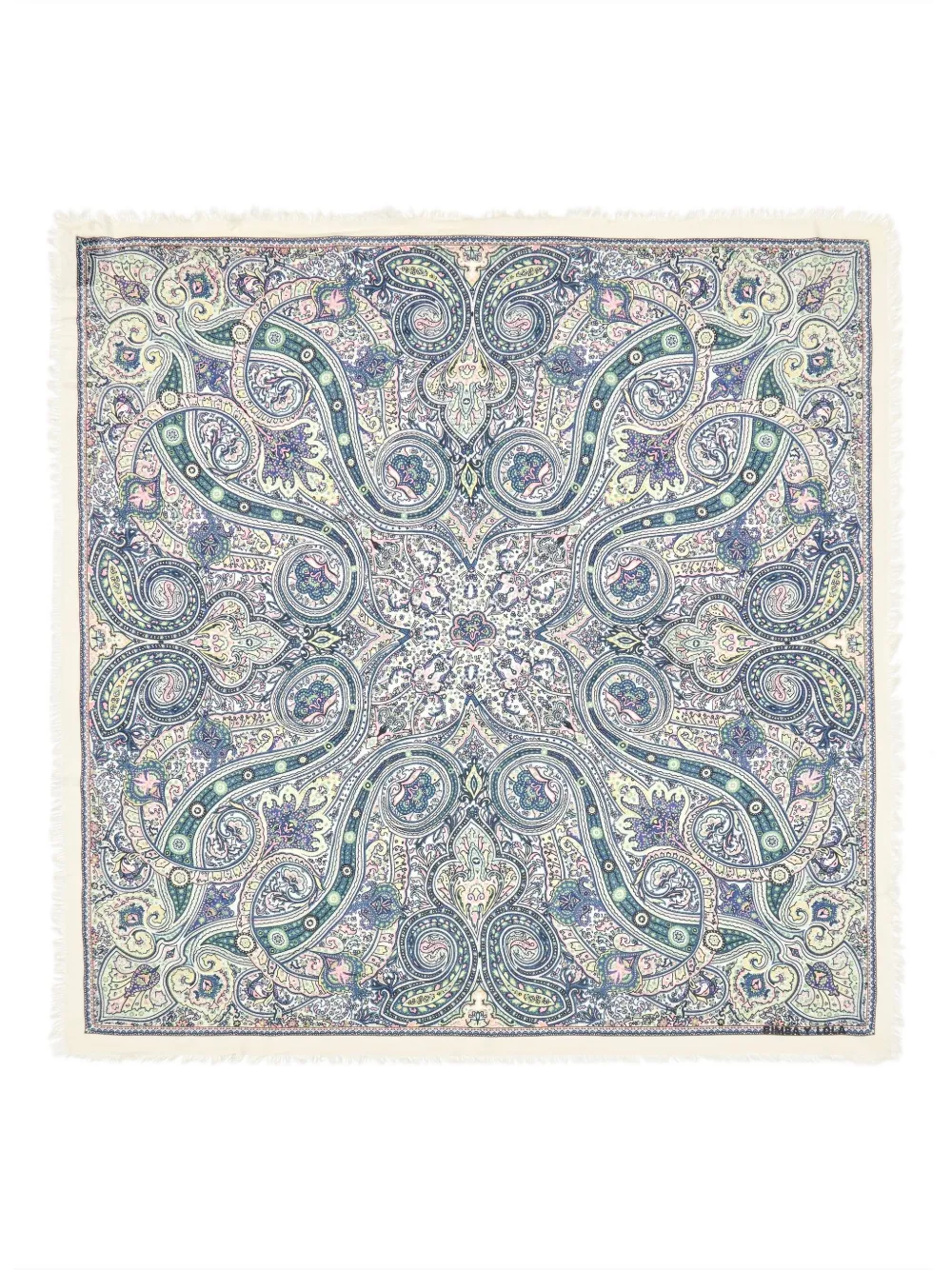 Bimba y Lola Sciarpa con motivo paisley - Blu