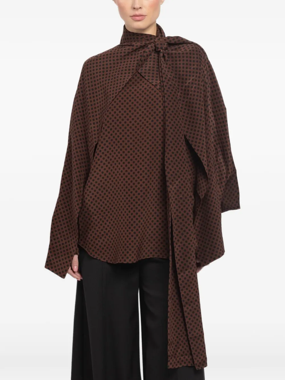 Petar Petrov Circles blouse - Marrone