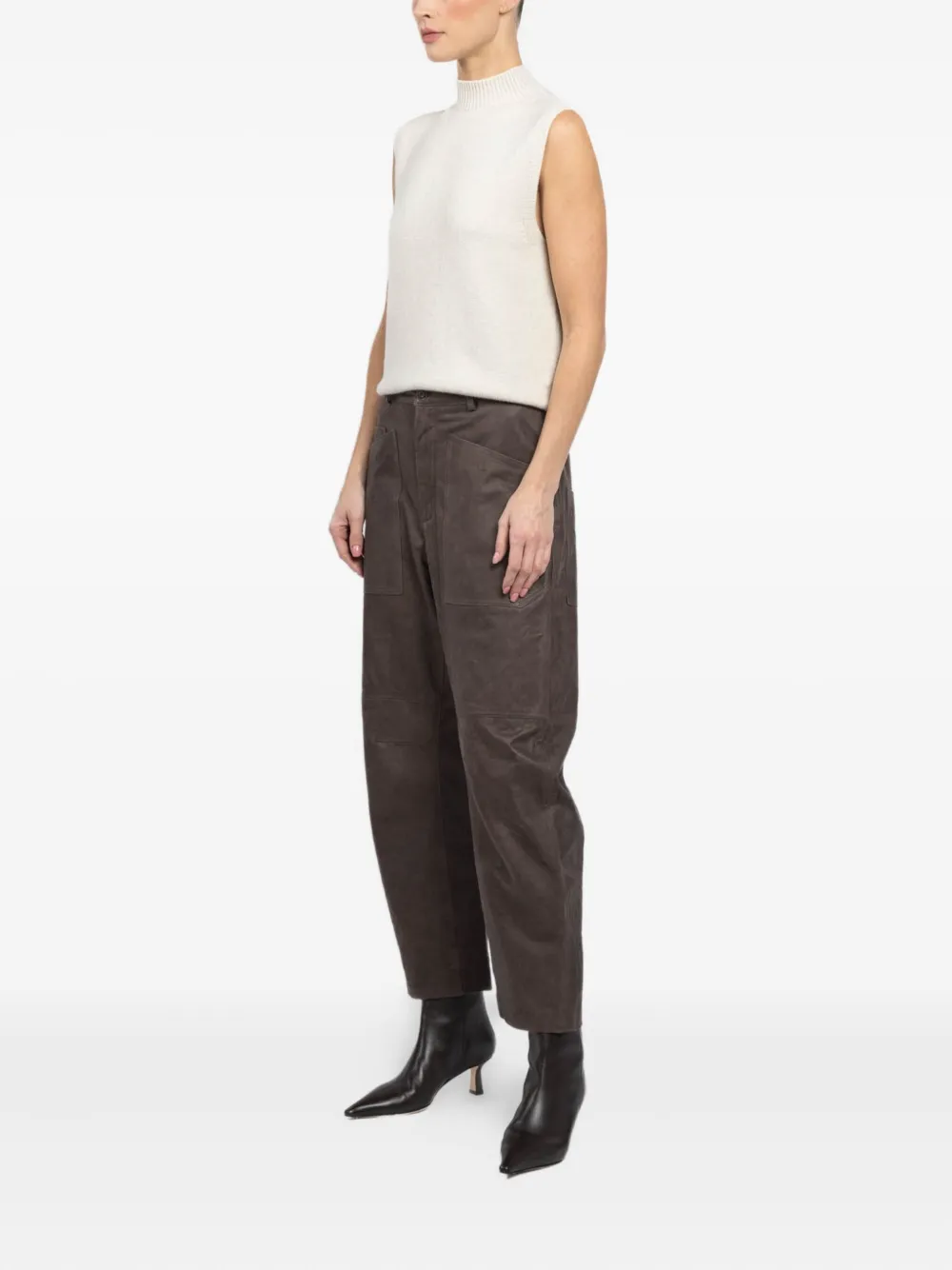 Giorgio Brato Patch-pocket Trousers In Brown