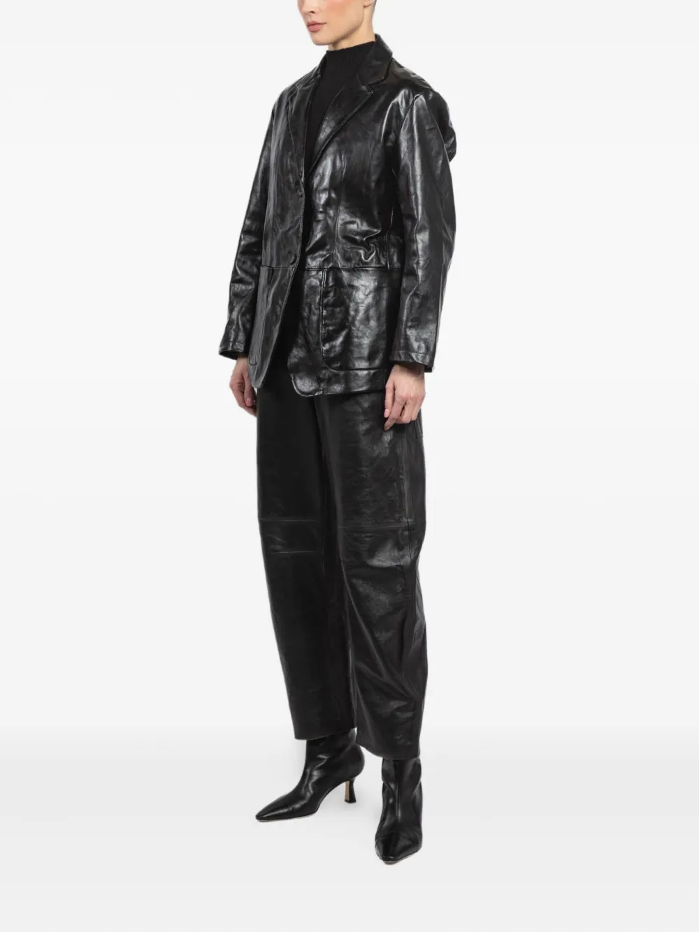Giorgio Brato X Jade Pocket Single-breasted Jacket In Black