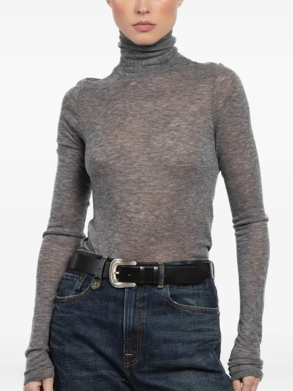 Sprwmn top con cuello de tortuga | gris | Image 1