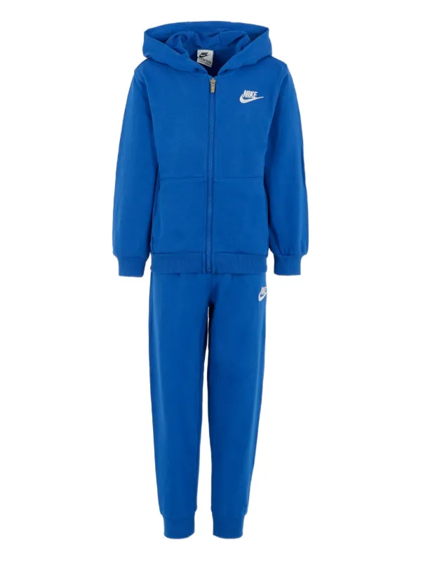 nike poly tracksuit blue