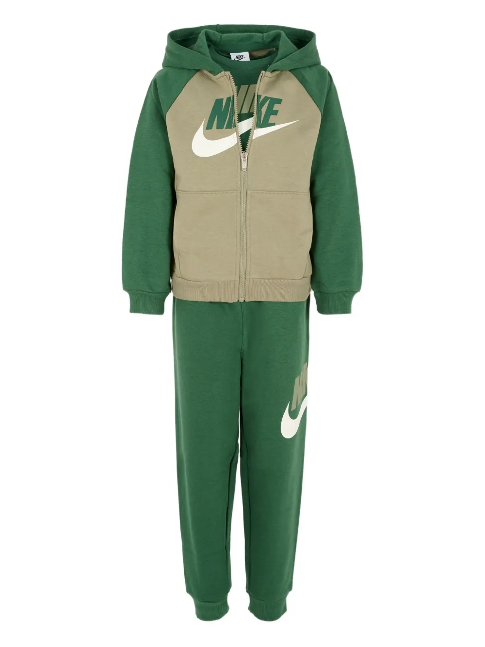 Nike Kids logo-print tracksuit set - Verde