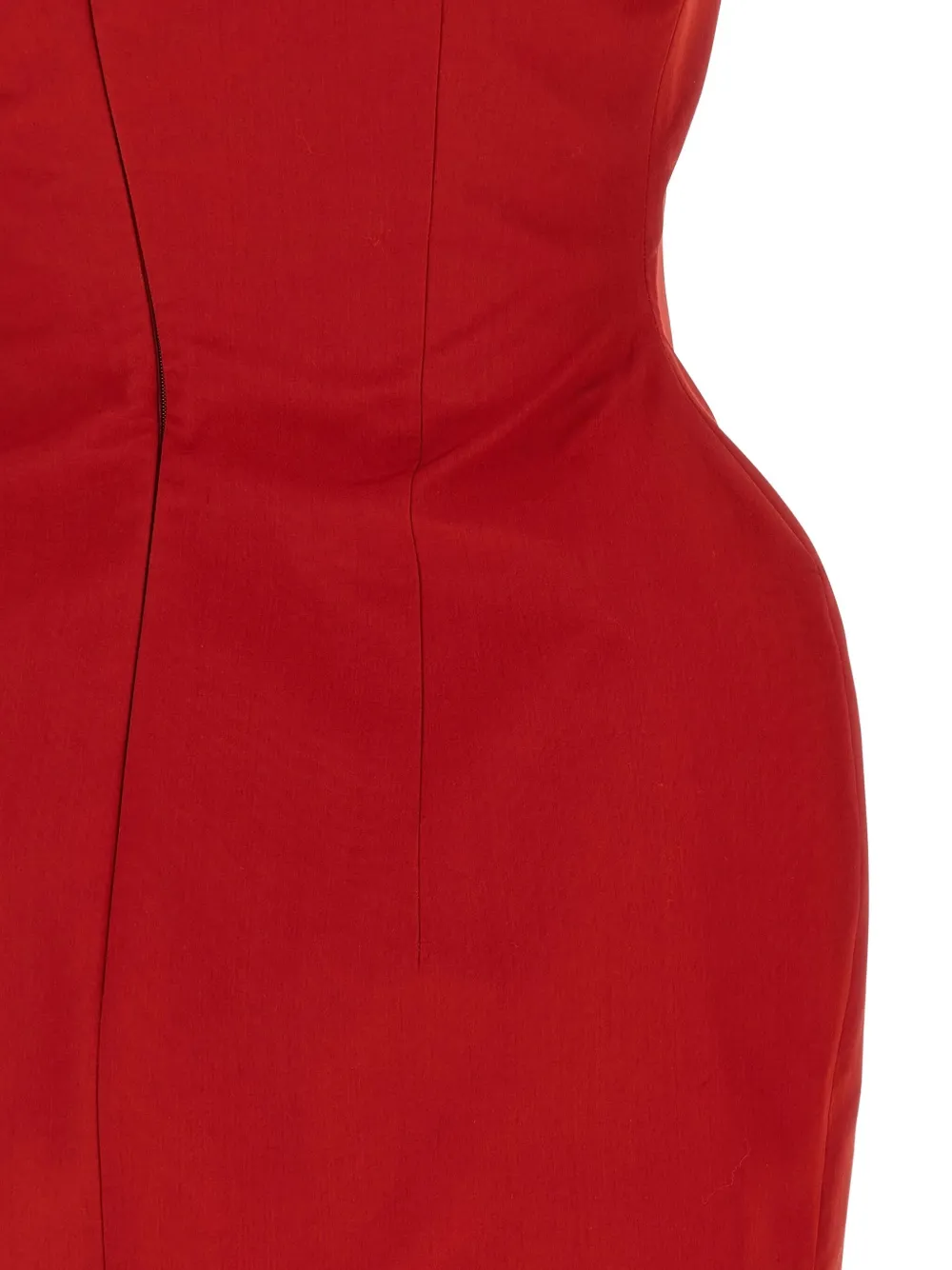 Magda Butrym Sculpted One-shoulder Mini Dress In Red
