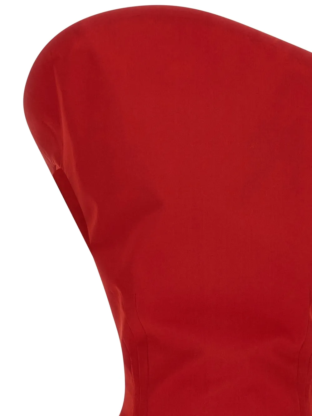 Magda Butrym Sculpted One-shoulder Mini Dress In Red