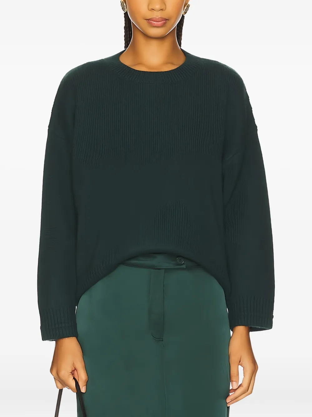 Sablyn Long-sleeve Sweater In Green