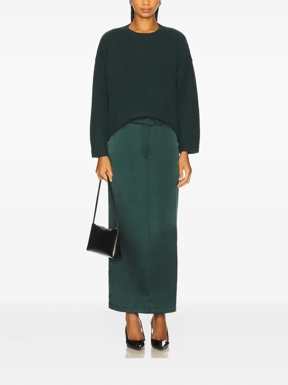Sablyn Long-sleeve Sweater In Green