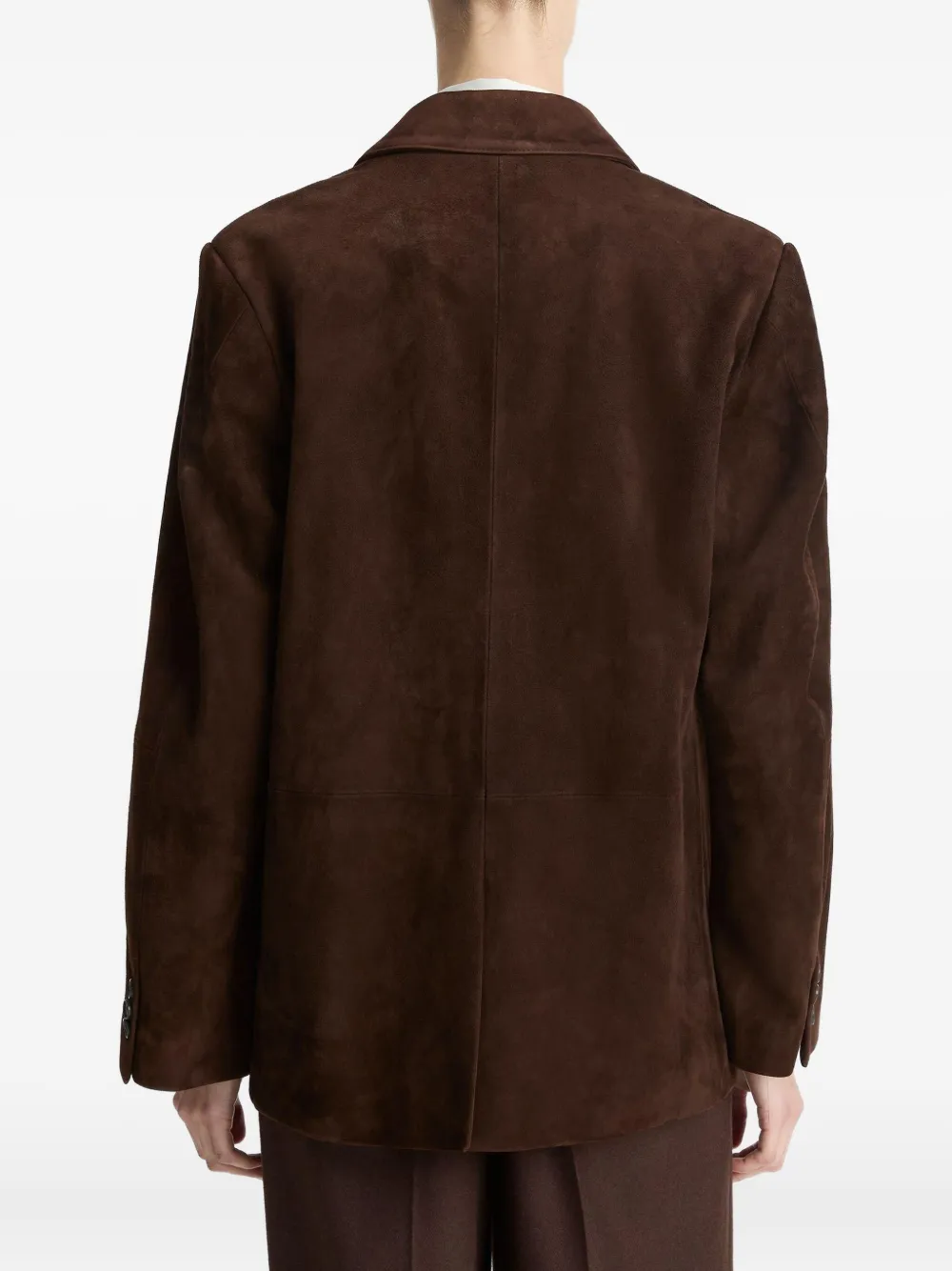 Vince Suede Jacket In Brown