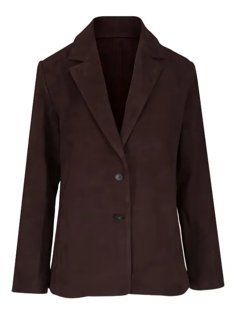 Vince long-sleeve suede jacket