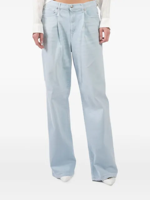R13 pleated-front jeans
