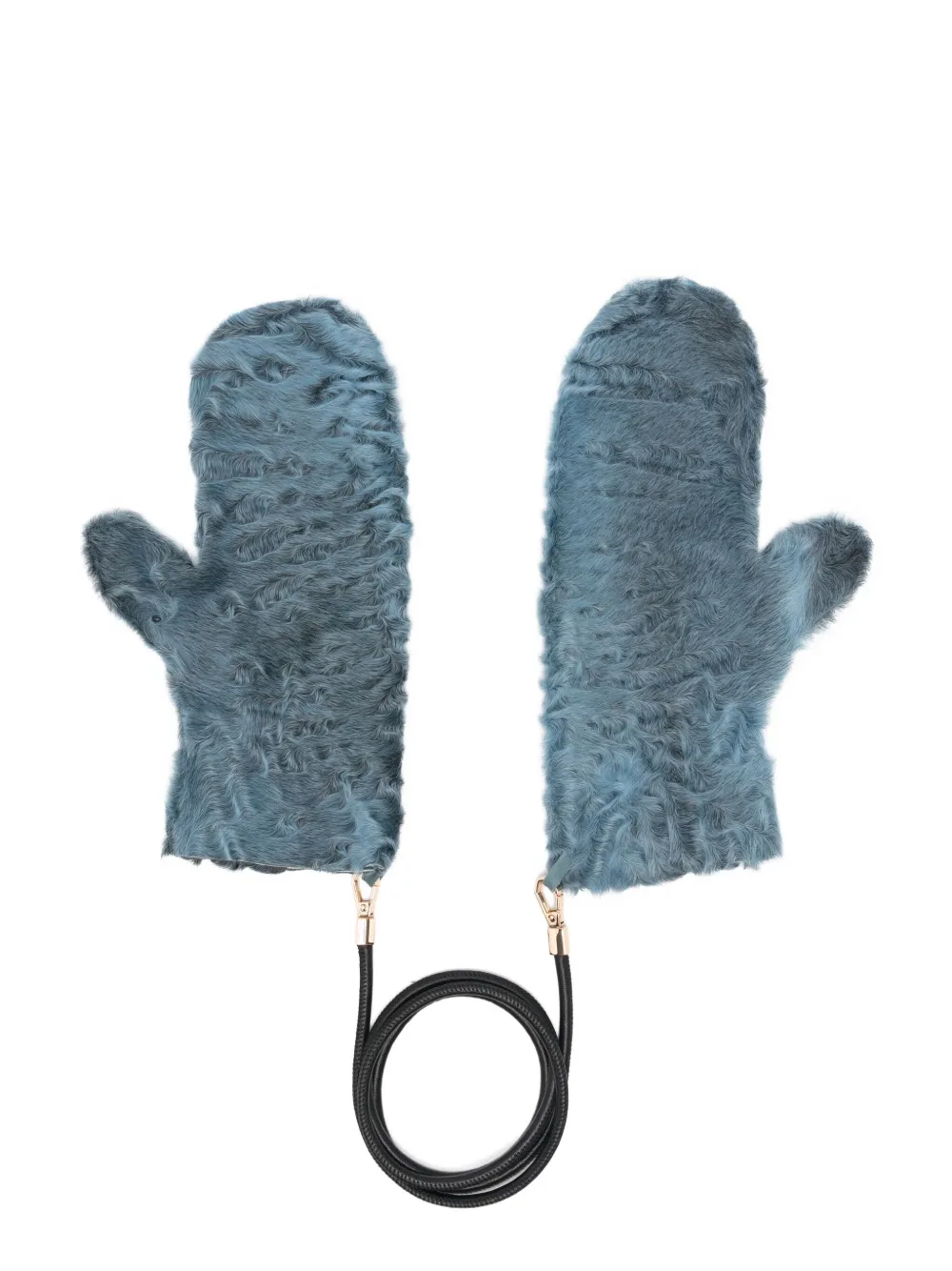 Liska Wanten van imitatiebont - Blauw