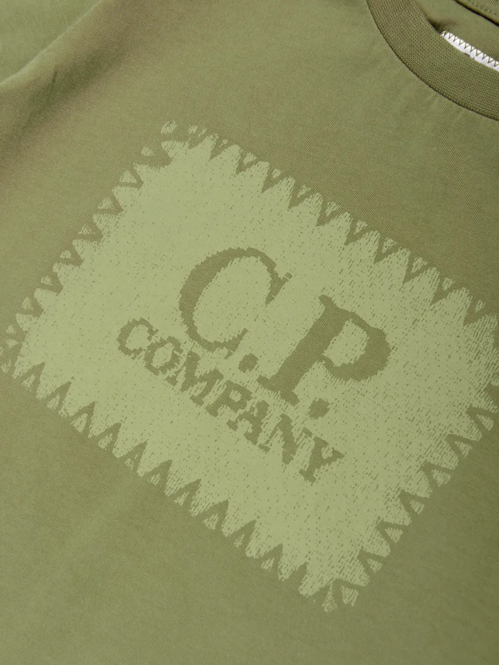 C.p. Company Logo-print T-shirt In Green