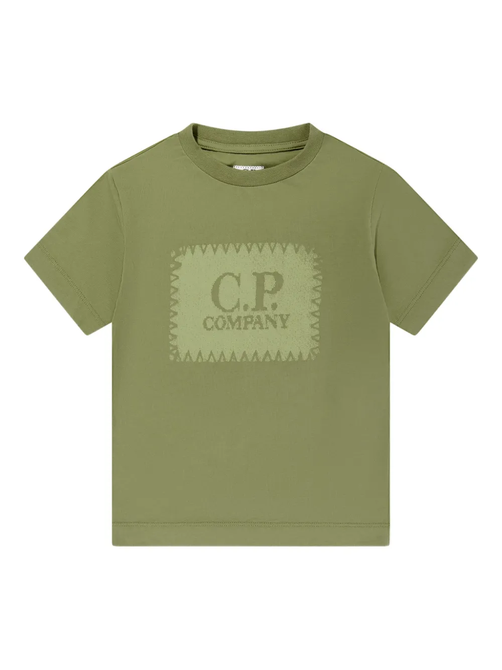 C.P. Company Kids logo-print T-shirt | Green | Image 1