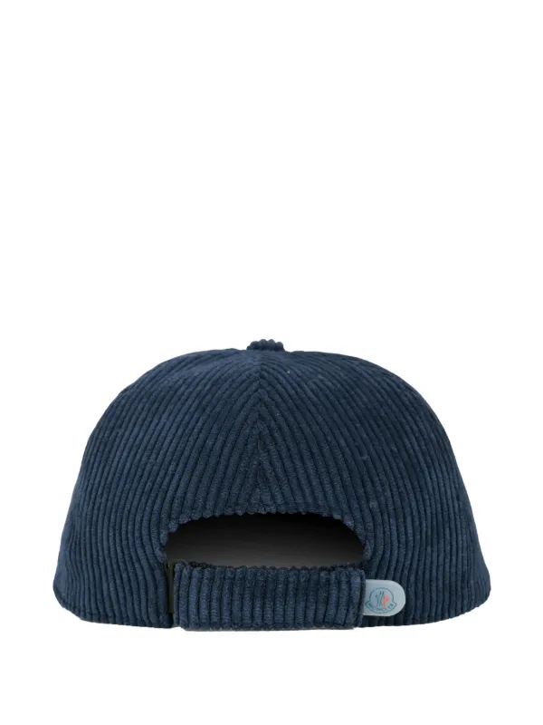 MONCLER ネイビーキャップ　キッズ Moncler Enfant ロゴ キャップ | ブルー | FARFETCH JP