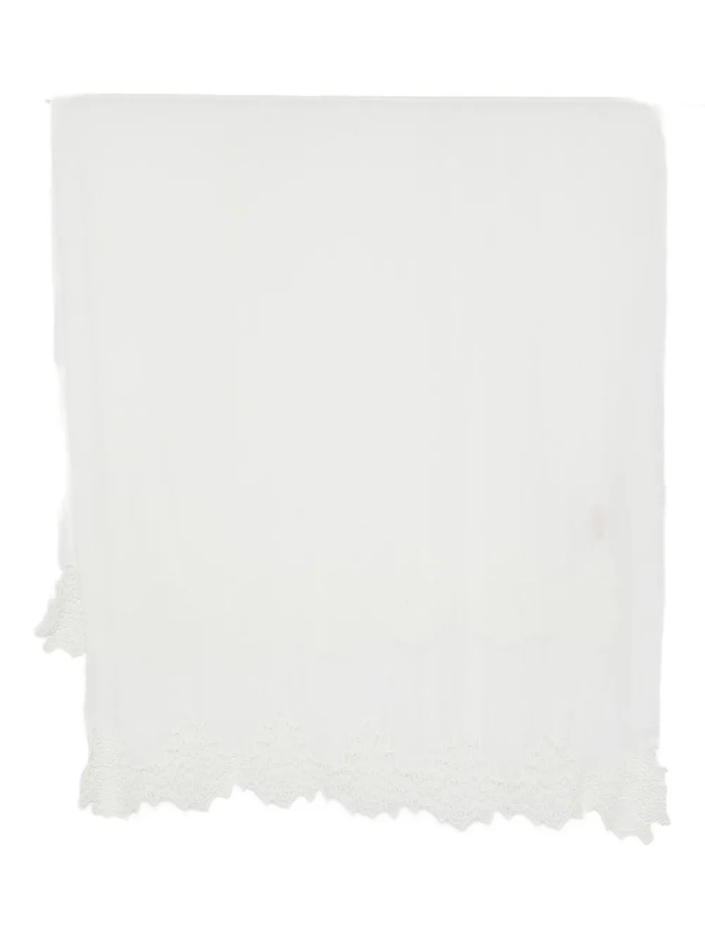 Ermanno Scervino Lace-trim Scarf In White