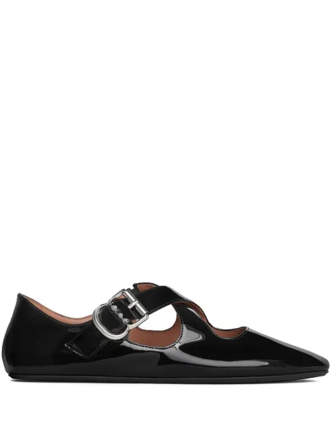 Alaïa buckle-strap ballet flats